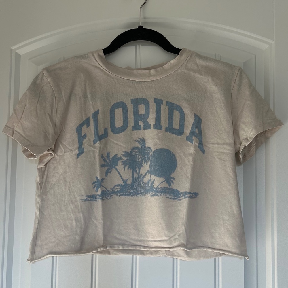 Originality Graphic Crop Top Womens Small